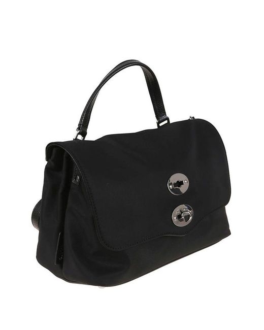 Borsa Tote Nera Con Tracolla Rimovibile di Zanellato in Black