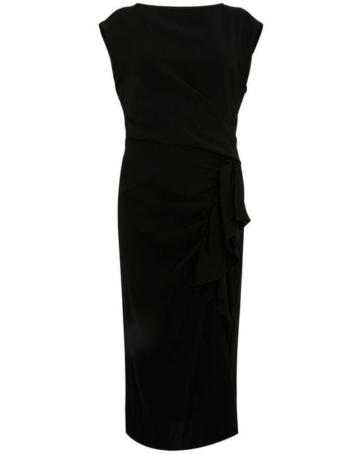 Max Mara Black 'Aia' Midi Dress