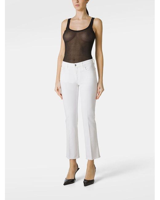 | Jeans in cotone stertch con piega stirata | female | BIANCO | 30 di Fay in White
