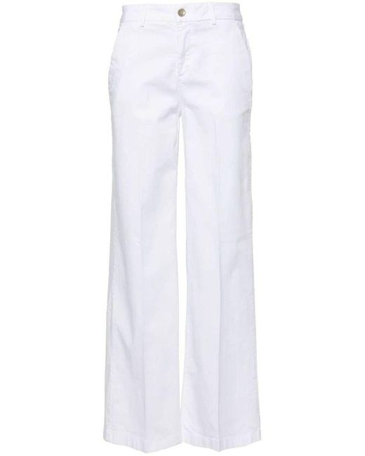 | Pantaloni in cotone a gamba dritta | female | BIANCO | 28 di Liu Jo in White