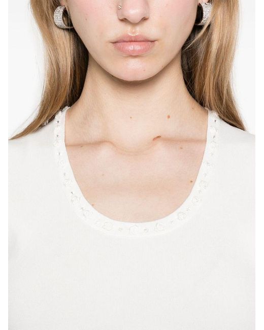 Completo Maglia E Cardigan di Blugirl Blumarine in White