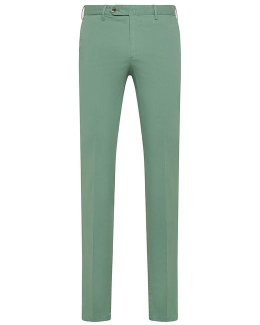 | Pantaloni in cotone stretch con piega stirata | male | VERDE | 54 di PT Torino in Green da Uomo