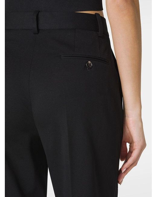 | Pantaloni in cotone stretch a gamba larga | female | NERO | 48 di Circolo 1901 in Black