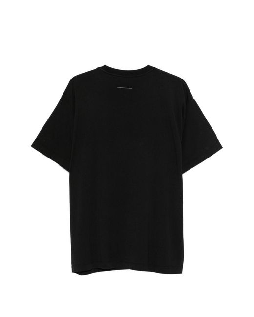 T-Shirt di MM6 by Maison Margiela in Black da Uomo