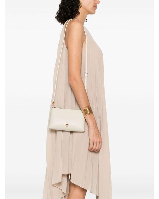 Pinko White 'Flat Horizontal' Shoulder Bag