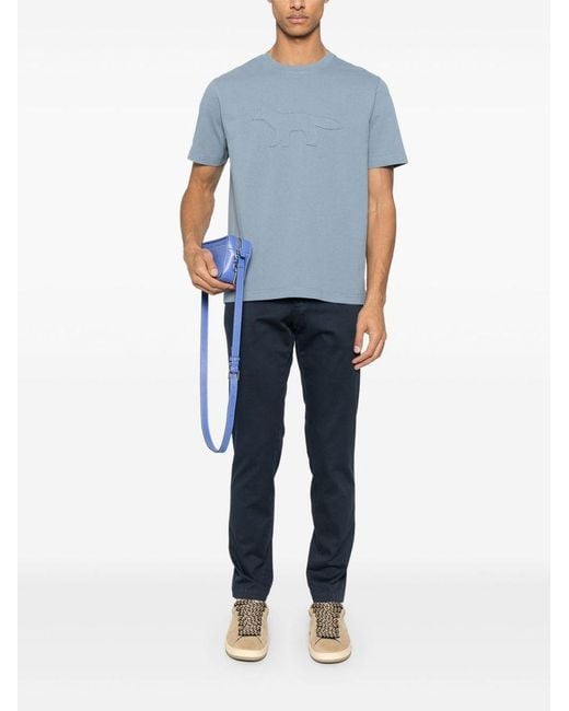 Michael Coal Blue Stretch Trousers for men