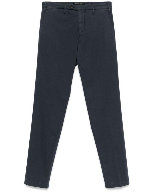 Michael Coal Blue Stretch Trousers for men