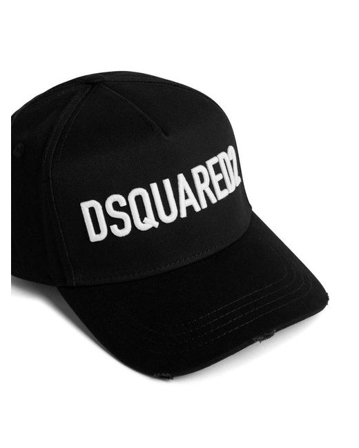 Cappello Baseball Con Logo Frontale di DSquared² in Black da Uomo