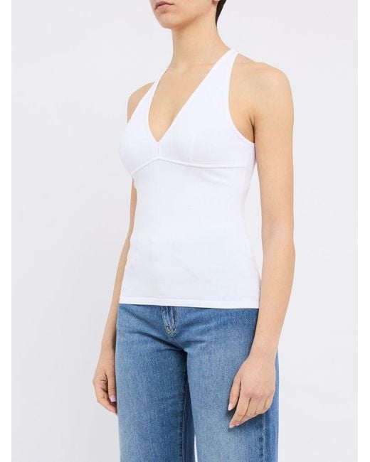 Max Mara White 'Armida' Top