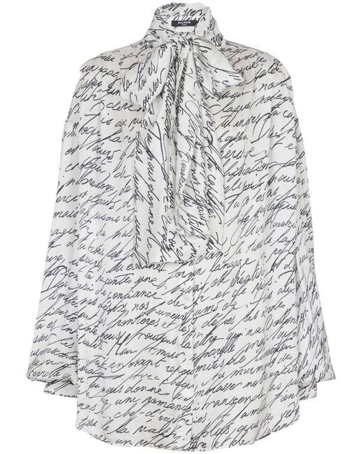 Balmain Gray Elegant Shirt