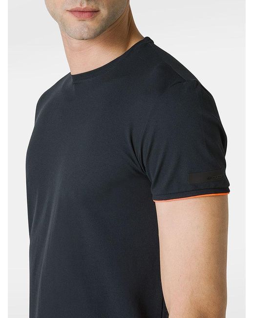 | T-shirt in misto cotone con polso a contrasto | male | NERO | 54 di Rrd in Black da Uomo