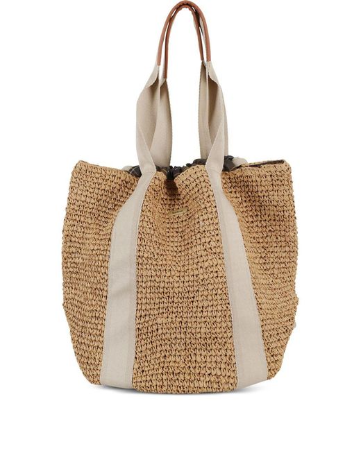 Lily Beach Bag di Barbour in Natural
