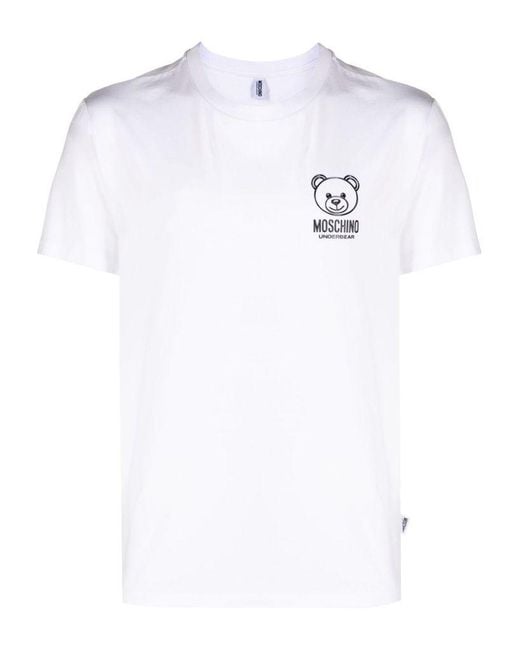 | T-shirt stampa Teddy Bear | female | BIANCO | XS di Moschino in White