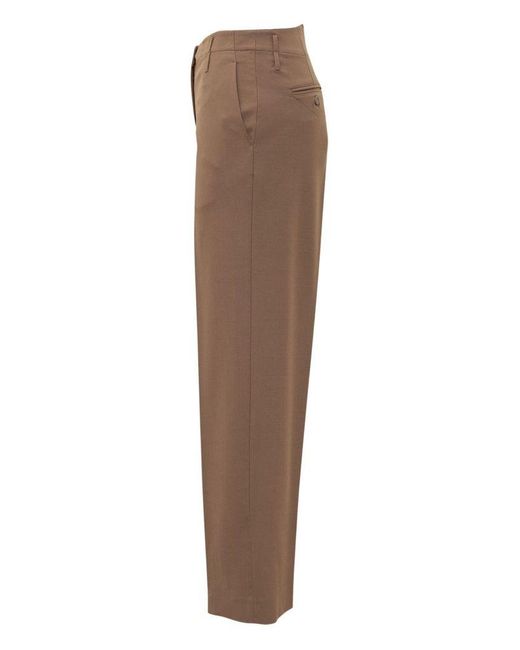 Semicouture Brown 'Shelby' Trousers