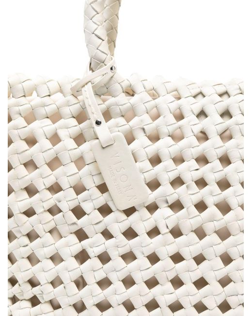 Borsa Regina di VISONA in White