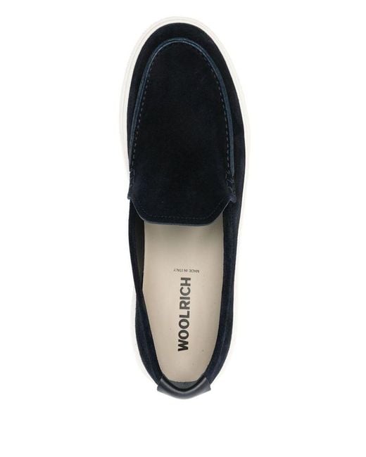 Woolrich Blue Flat Shoes for men