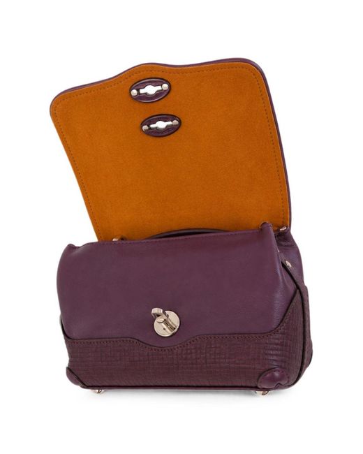 Borsa A Mano Baby Tote di Zanellato in Purple