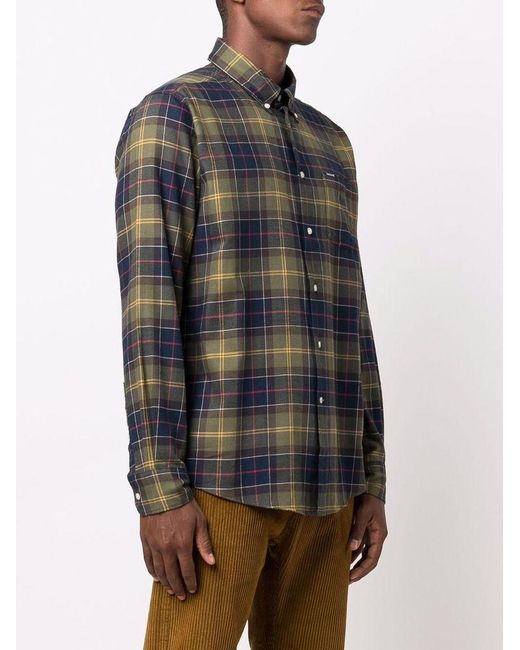 Barbour Blue 'Fortrose' Shirt With Tartan Pattern for men