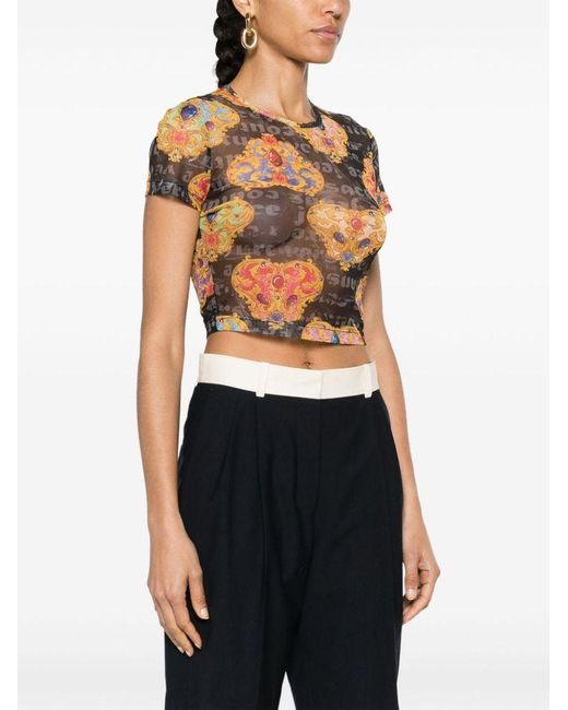 | T-shirt stampa Heart Couture | female | NERO | L di Versace in Multicolor