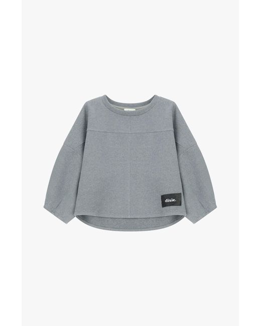 Maglia Maniche Lunghe Collo Rotondo di Dixie in Gray