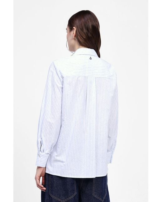 Camicia A Righe Con Bijouz di Dixie in White
