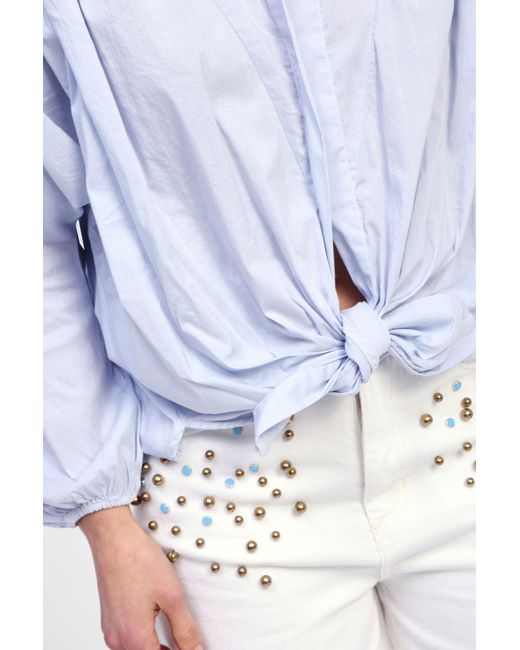 Camicia V-Scollo Maniche 3/4 di Dixie in White