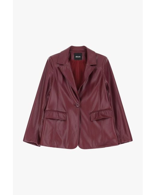 Blazer Regular Fit Con Tasche A Patta di Dixie in Red