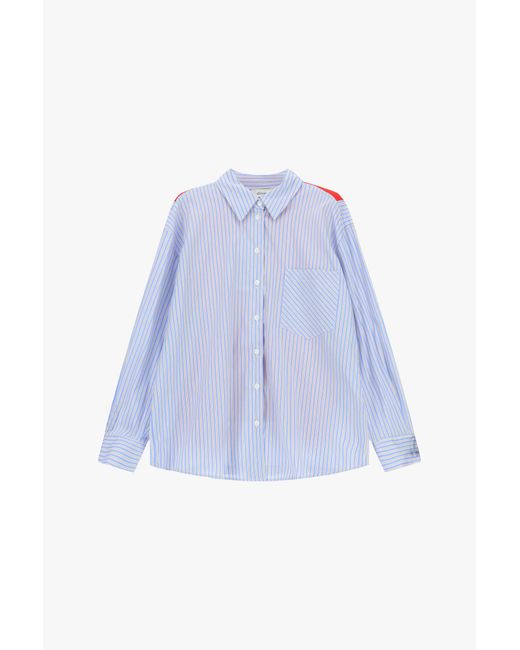 Chemise À Rayures Avec Poche Et Dos Sportif Dixie en coloris Blue