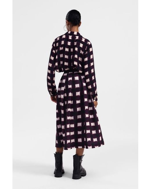 Jupe Midi Imprimée À Taille Haute Dixie en coloris White