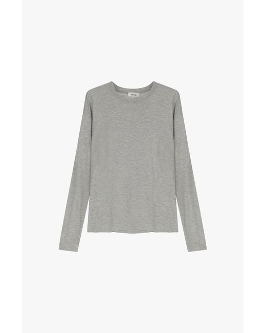 T-Shirt Manches Longues Col Rond Dixie en coloris Gray