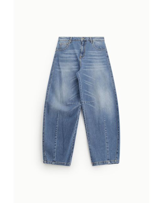 Jeans Ballon Coupe Ample À Coutures Devant Dixie en coloris Blue