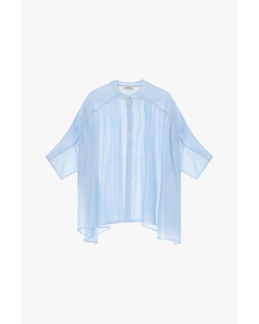 Camicia Ampia Con Bottoni Centrali di Dixie in Blue