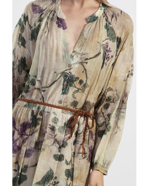 Robe Longue À Motif Floral Dixie en coloris White