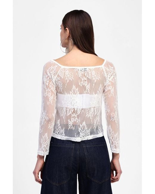 Maglia Con Maniche Lunghe di Dixie in White
