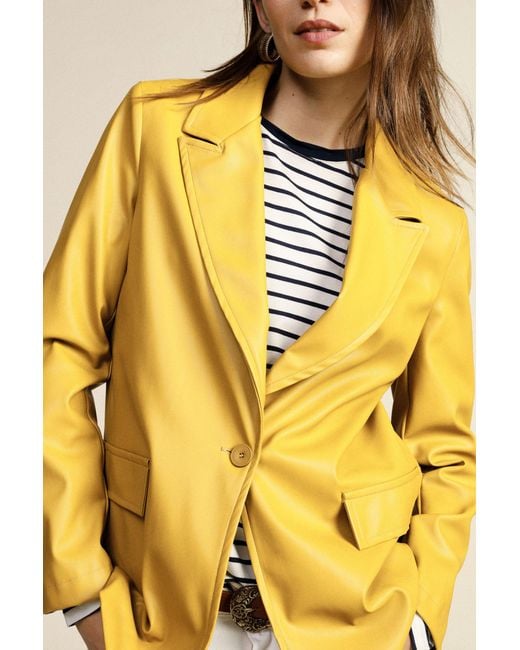 Blazer Coupe Regular Avec Poches À Rabat Dixie en coloris Yellow