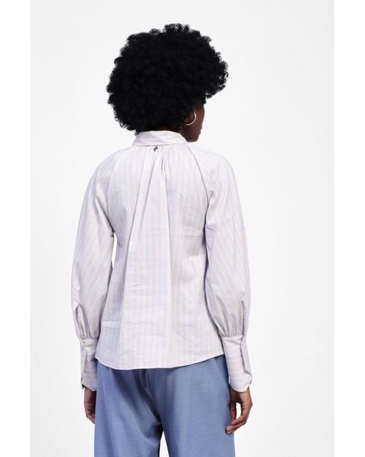 Camicia A Righe Con Nodo Decorativo di Dixie in Multicolor
