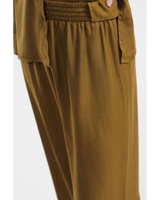 Pantalon Palazzo Taille Haute Dixie en coloris Green