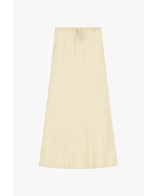 Jupe Longue À Taille Haute Et Cordon Dixie en coloris White
