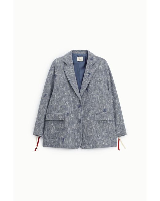 Blazer Coupe Regular À Motif Tissé Et Poches Dixie en coloris Blue