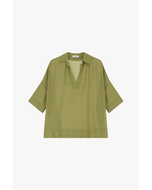 Chemise Col Classique Et Manches Au Coude Dixie en coloris Green