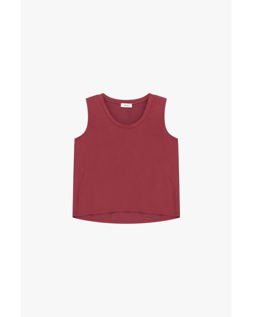 Canotta Casual Con Scollo Tondo di Dixie in Red