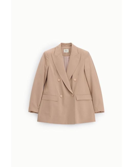 Blazer Croisé À Poches À Rabat Coupe Regular Dixie en coloris Natural