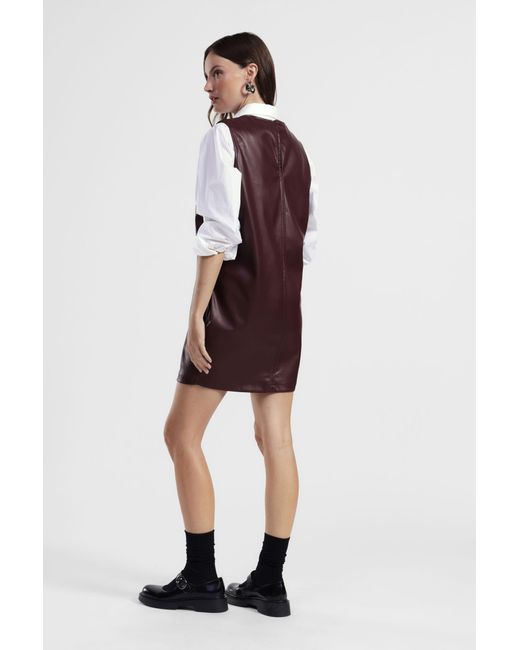 Robe Courte Sans Manches À Zip Arrière Dixie en coloris Purple
