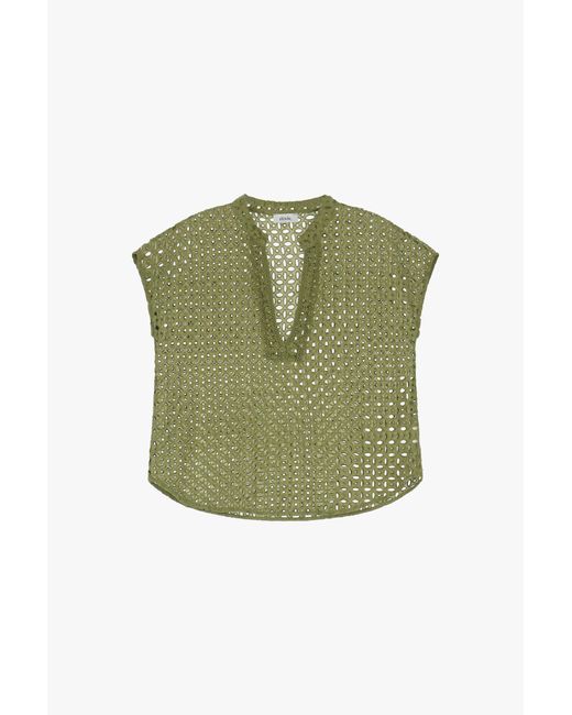 Camicia Con Motivo A Rete di Dixie in Green