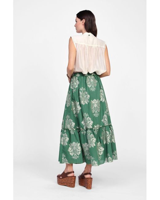 Jupe Longue À Motif Floral Dixie en coloris Green