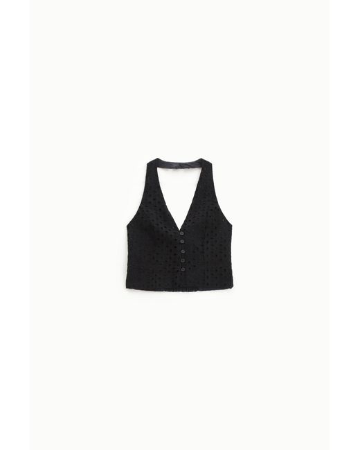 Top Senza Maniche Con Scollo A V di Dixie in Black