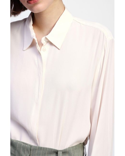 Camicia Con Colletto Classico di Dixie in White