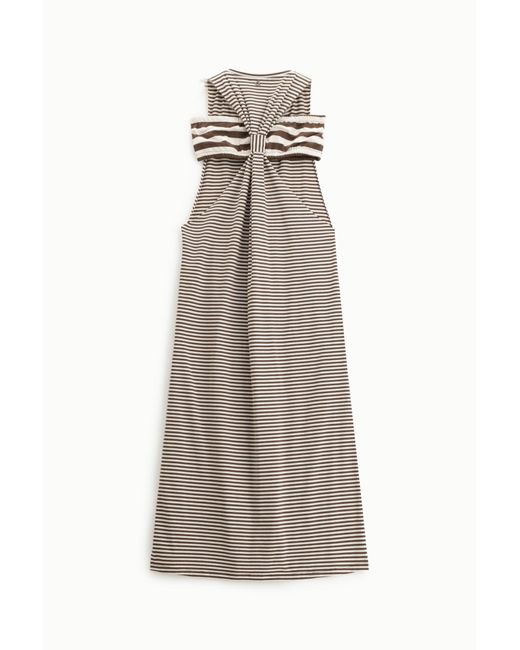 Robe Longue Rayée Sans Manches Dixie en coloris Gray