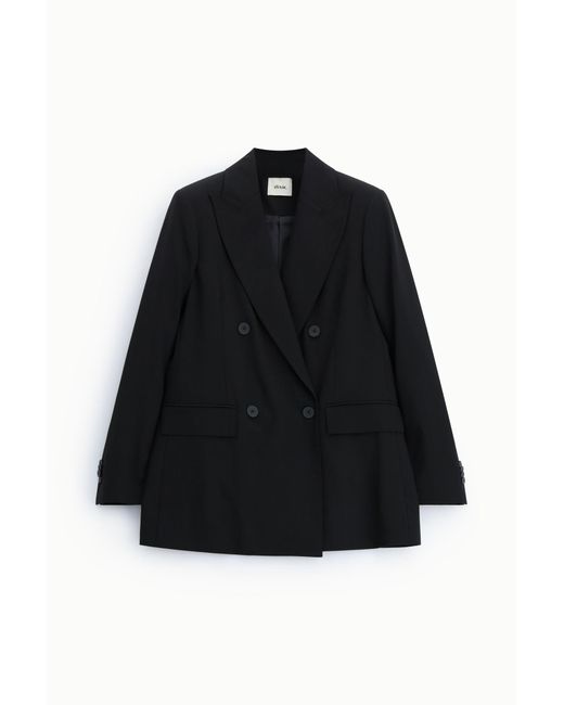 Blazer Croisé À Poches À Rabat Coupe Regular Dixie en coloris Black