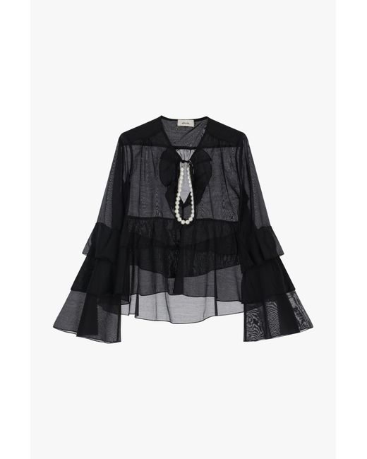 Camicia Con Maniche A Balze di Dixie in Black